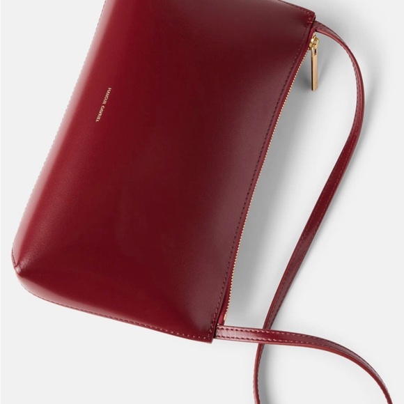 Mansur Gavriel Burgundy Leather Shoulder Bag - Picture 3 of 8